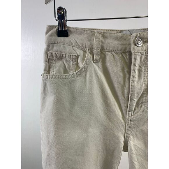 Current/Elliott Off White The Vintage Cropped Slim Jeans Size 26 - Picture 6 of 12
